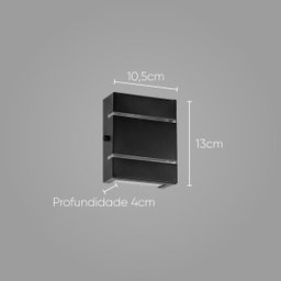 Arandela Slim Alumínio 2 Frisos + LED G9 St2527 - 3