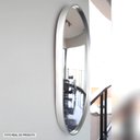 Ver imagem 2 de Espelho Oval com Moldura Preta 80x50 Cinza Prata