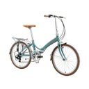 Ver imagem 1 de Bicicleta dobrável Durban aro 24” de 6 velocidades Shimano e quadro de alumínio Rio XL Turquesa