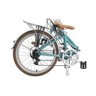 Bicicleta dobrável Durban aro 24” de 6 velocidades Shimano e quadro de alumínio Rio XL Turquesa - 3