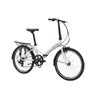 Bicicleta dobrável Durban aro 24” de 6 velocidades Shimano e quadro de alumínio Rio XL Branco - 1