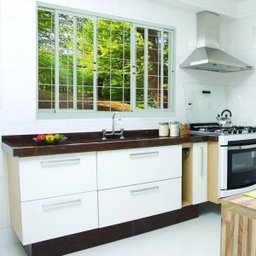 Janela de Correr Aço 4 Folhas com Grade Quadriculada sem Bandeira Projetante Prátika Apd Sasazaki 12 - 2