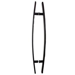 Puxador Moderno Porta Madeira/vidro 60cm Curvo:fosco - 3