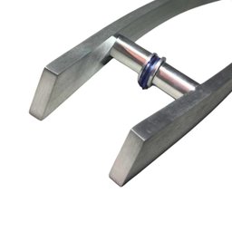 Puxador Moderno Porta Madeira/vidro 60cm Curvo:fosco - 2