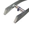 Puxador Moderno Porta Madeira/vidro 60cm Curvo:fosco - 2