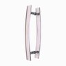 Puxador Moderno Porta Madeira/vidro 60cm Curvo:fosco - 6