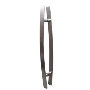 Puxador Moderno Porta Madeira/vidro 60cm Curvo:fosco