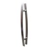 Puxador Moderno Porta Madeira/vidro 60cm Curvo:fosco - 1