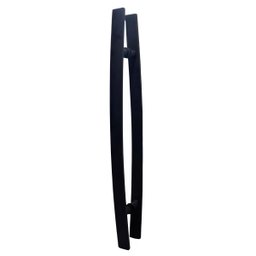 Puxador Moderno Porta Madeira/vidro 60cm Curvo:fosco - 5