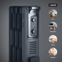 Aquecedor Elétrico a Óleo EOS Comfort Heat EAQ02O 1500W Preto 220V - 5