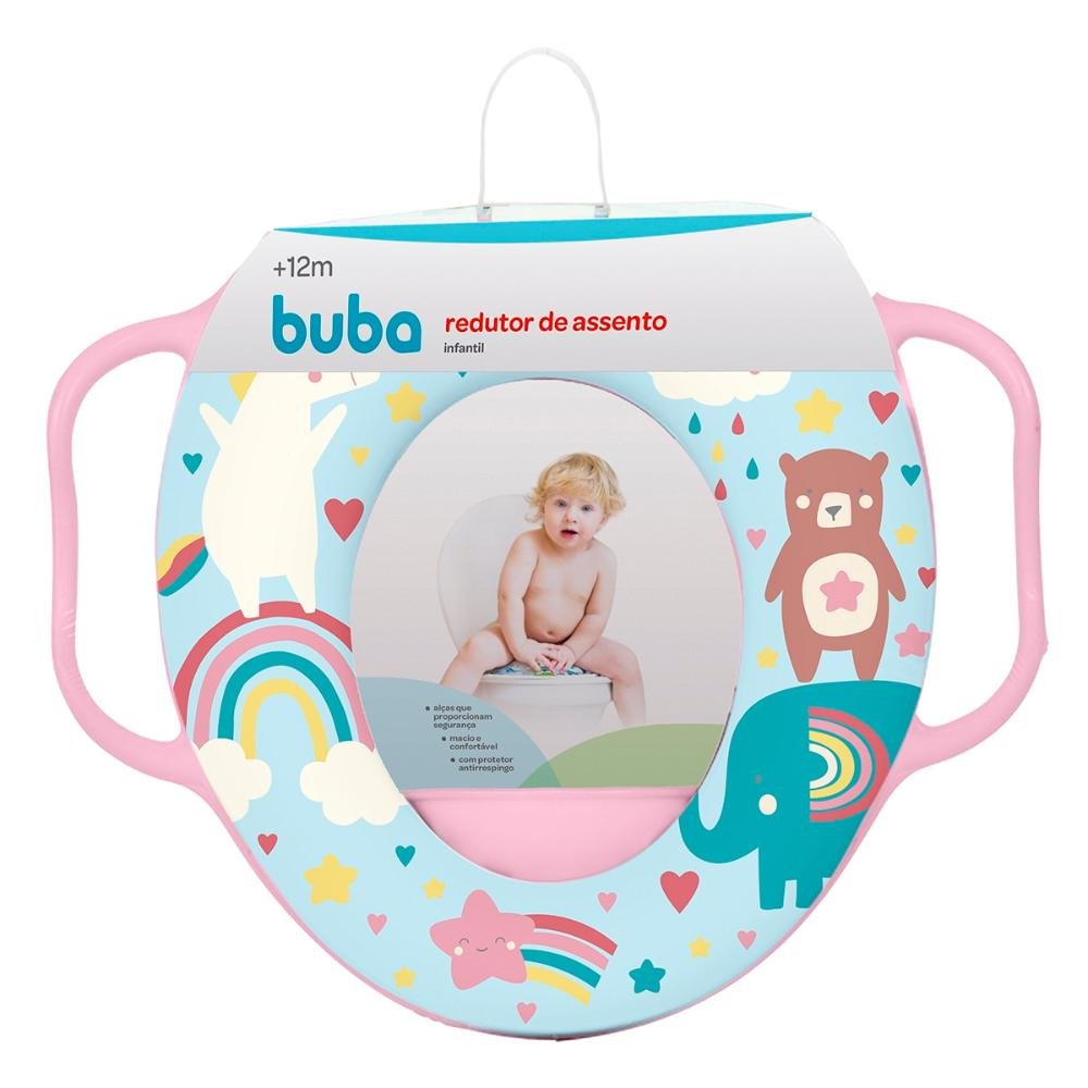 Redutor De Assento Sanitário Infantil Buba Arco-Iris +12 Meses - 3