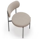 Ver imagem 7 de Kit 04 Cadeiras Estofadas para Sala de Jantar Louvre L02 Bouclê Creme - Lyam Decor