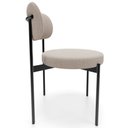 Ver imagem 6 de Kit 04 Cadeiras Estofadas para Sala de Jantar Louvre L02 Bouclê Creme - Lyam Decor
