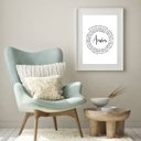 Ver imagem 2 de Quadro Minimalista Oração Pai Nosso Espiral - 60x48cm:madeira Branca