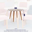 Ver imagem 5 de Mesa de Jantar Tampo de Vidro Off White Dani 1,09 e 4 Cadeiras Maia Madeira/nature/mascavo