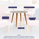 Ver imagem 6 de Mesa de Jantar Tampo de Vidro Off White Dani 1,09 e 4 Cadeiras Maia Madeira/nature/mascavo
