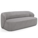 Ver imagem 1 de Sofá 2 Lugares Orgânico para Sala de Estar Living 170cm Heidy F04 Veludo Cinza - Lyam Decor