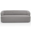 Ver imagem 3 de Sofá 2 Lugares Orgânico para Sala de Estar Living 170cm Heidy F04 Veludo Cinza - Lyam Decor