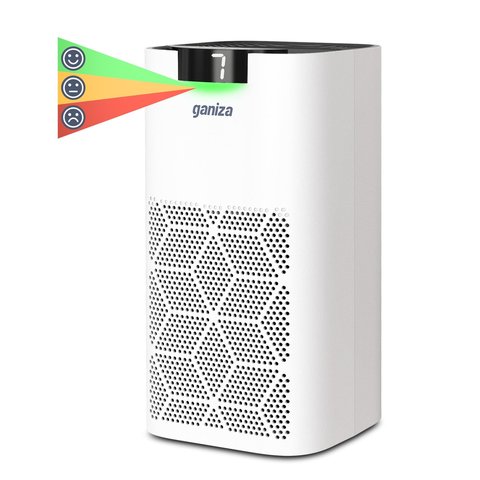 Purificador de Ar Ganiza H13 Hepa, 1570ft², Monitor Pm2.5, 23db Silencioso (branco)