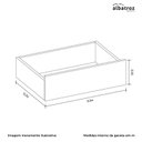Ver imagem 5 de Cômoda New Veneza 5 Gavetas Cinamomo/off White - Abz