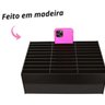 Organizador Madeira De Celular Suporte Assistências 30 Baias - 4