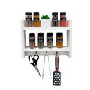 Ver imagem 1 de Porta Temperos para Cozinha com Suporte Pano Prato Branco