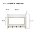 Ver imagem 5 de Porta Temperos para Cozinha com Suporte Pano Prato Branco