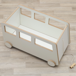 Baú Ônibus Infantil com Rodinhas – Organizador de Brinquedos Criativo - 7