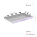 Ver imagem 7 de Mapoteca Mont 5 Gavetas 71,3cm x 120,4cm Aço Roxo/Lilás/Cinza