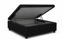 Ver imagem 1 de Base Box Baú Solteiro 78x188 Suede Preto