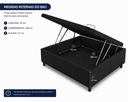 Ver imagem 2 de Base Box Baú Solteiro 78x188 Suede Preto