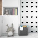 Ver imagem 5 de Adesivo Parede Infantil Quarto Sala Coração 5x6cm Preta