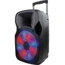 Ver imagem 1 de Caixa de Som Multiuso Amplificada USB/SD/Fm/Bt com Microfone 12 "150W Rms com Bateria Interna