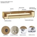 Ver mais imagens de Painel Ripado com LED London 222cm e Rack Loop com Rodízios TV 70 Polegadas