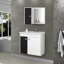 Ver imagem 1 de Gabinete para Banheiro com Cuba e Espelheira Munique Móveis Bechara