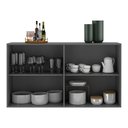 Ver imagem 6 de Aparador Buffet 4 portas Veneza Multimóveis Grafite