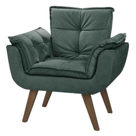 Poltrona Opala Base Palito 1 Lugar - Verde