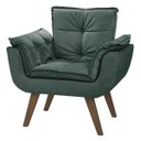 Ver imagem 1 de Poltrona Opala Base Palito 1 Lugar - Verde