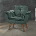 Ver imagem 2 de Poltrona Opala Base Palito 1 Lugar - Verde