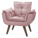 Ver imagem 1 de Poltrona Opala Base Palito 1 Lugar - Rose