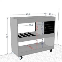 Aparador Bar com Adega Móveis Bechara - 4