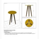 Ver imagem 3 de Mesa de Apoio Estilo Vintage Retrô Brilhante Decor Móveis Bechara