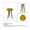 Ver imagem 3 de Mesa de Apoio Estilo Vintage Retrô Brilhante Decor Móveis Bechara