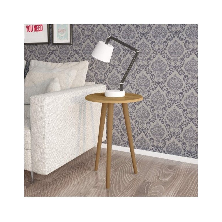 Mesa de Apoio Estilo Vintage Retrô Brilhante Decor Móveis Bechara
