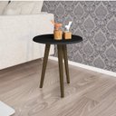 Ver imagem 1 de Mesa Lateral Retrô Brilhante 48cm Decor Móveis Bechara