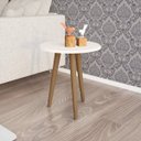 Ver imagem 1 de Mesa Lateral Retrô Brilhante Decor Móveis Bechara