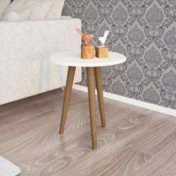 Mesa Lateral Retrô Brilhante Decor Móveis Bechara - 1