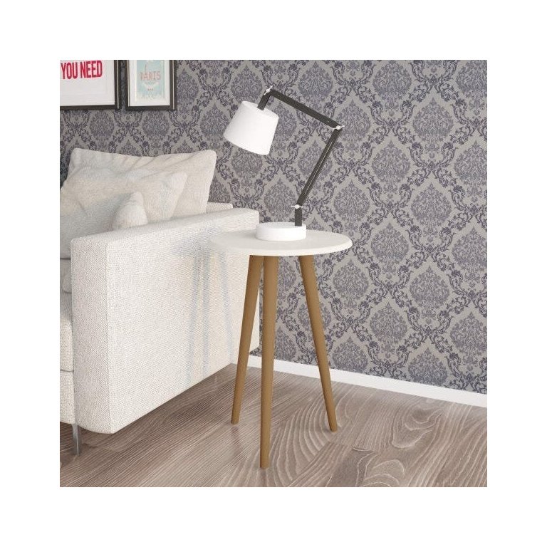 Mesa de Apoio Estilo Vintage Retrô Brilhante Decor Móveis Bechara