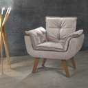 Ver imagem 2 de Poltrona Orion 01 Lugar Base Palito - Capuccino