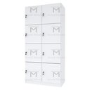 Ver imagem 3 de ARMÁRIO ESCANINHO 8 PORTAS COM RODAPÉ M202.2021.B MUNDI MOVEIS